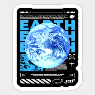 Earth Streetwear T-Shirt - Love the Planet Sticker